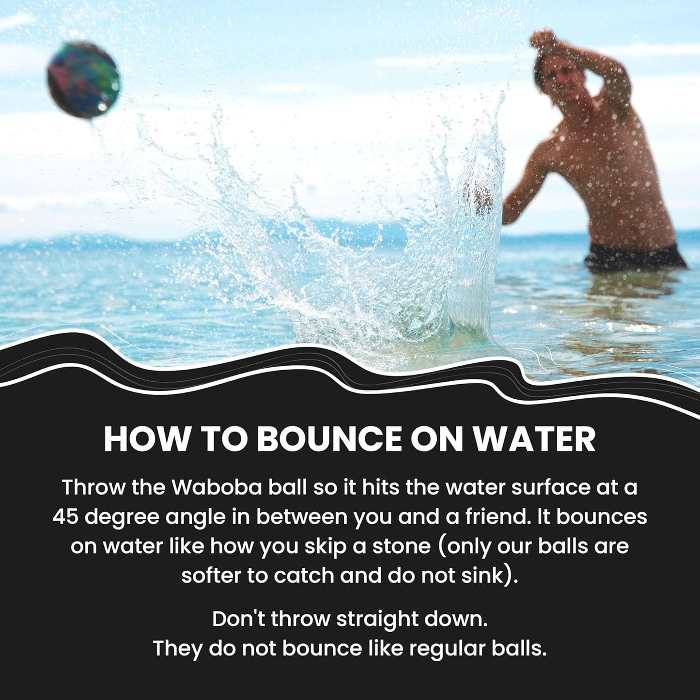 3 Water Skipping Balls
