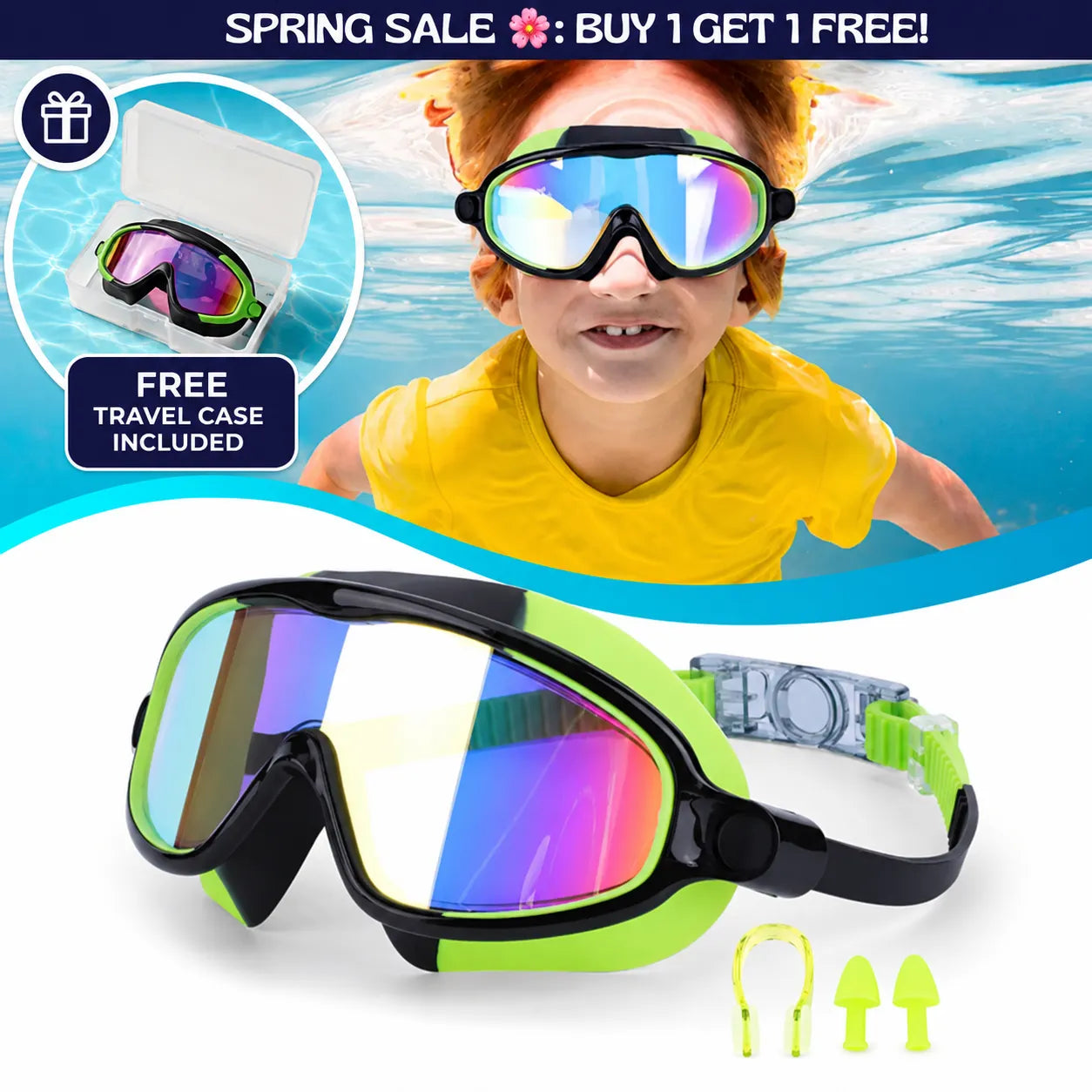 Ameni™ Clip-On Swim Goggles