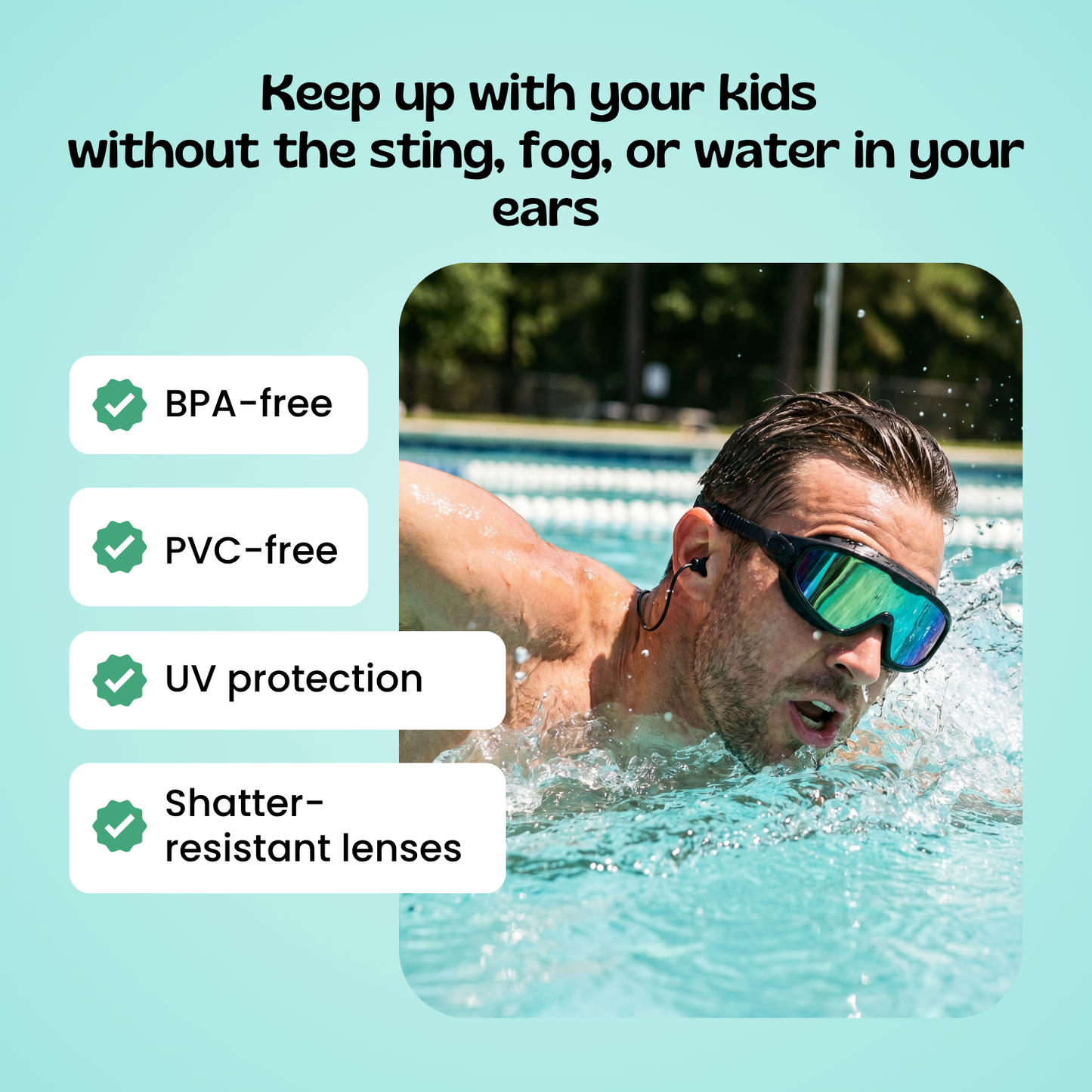 Ameni™ Clip-On Swim Goggles