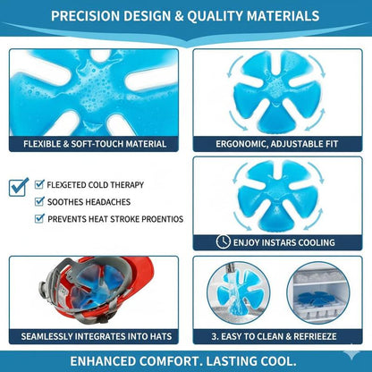 Ice Compress Cooling Pads for Hats
