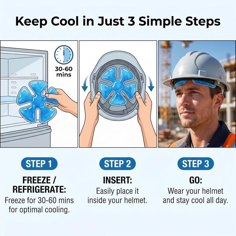 Ice Compress Cooling Pads for Hats