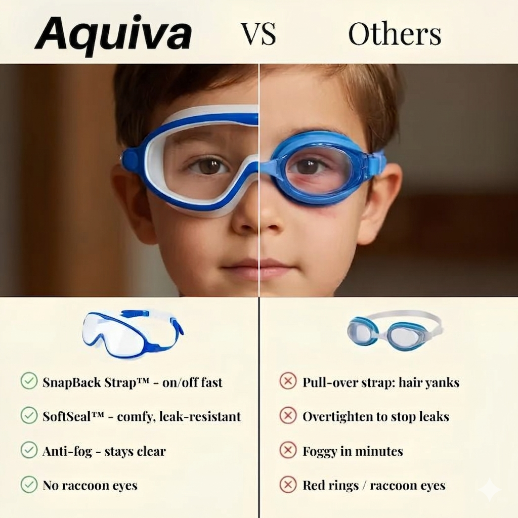 Ameni™ Clip-On Swim Goggles