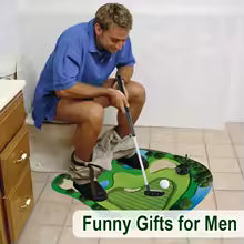 Funny Toilet Golf Gift Set
