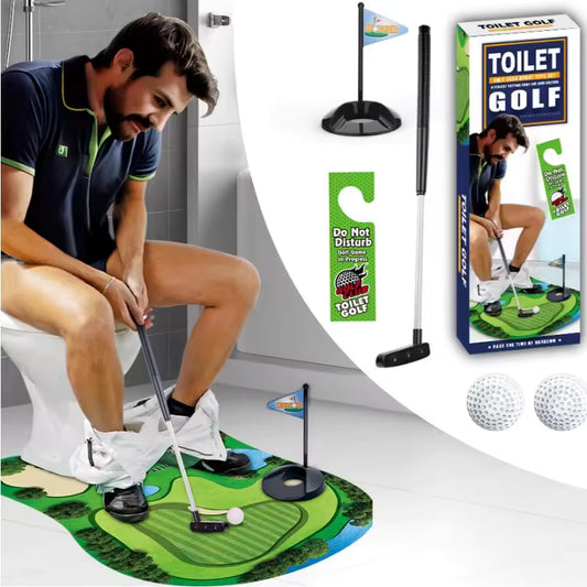 Funny Toilet Golf Gift Set