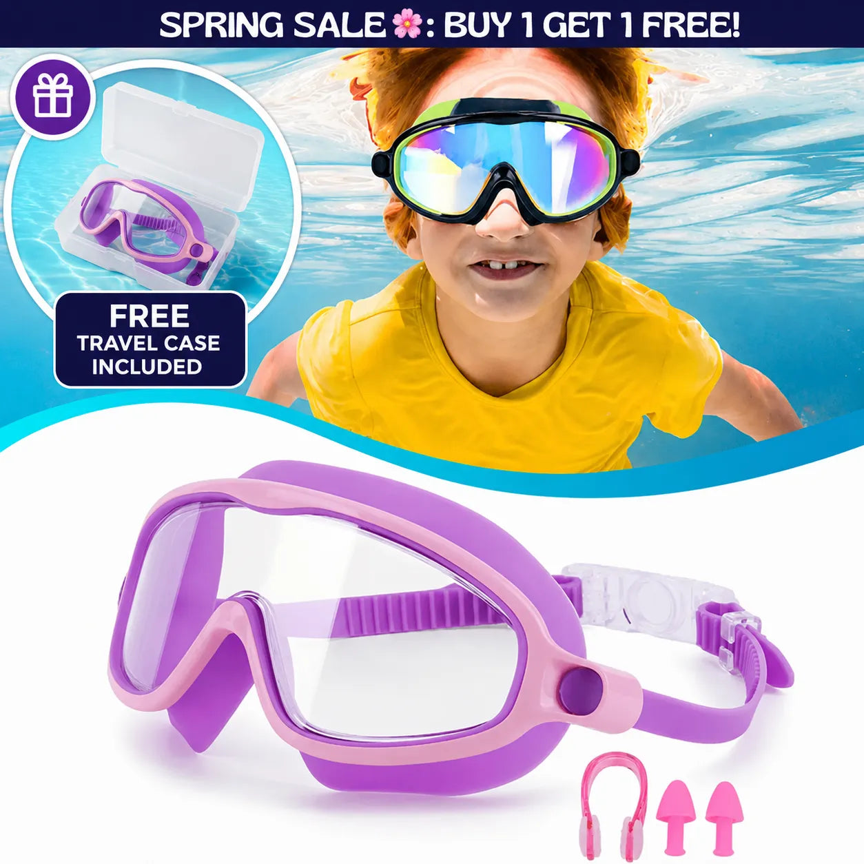 Ameni™ Clip-On Swim Goggles
